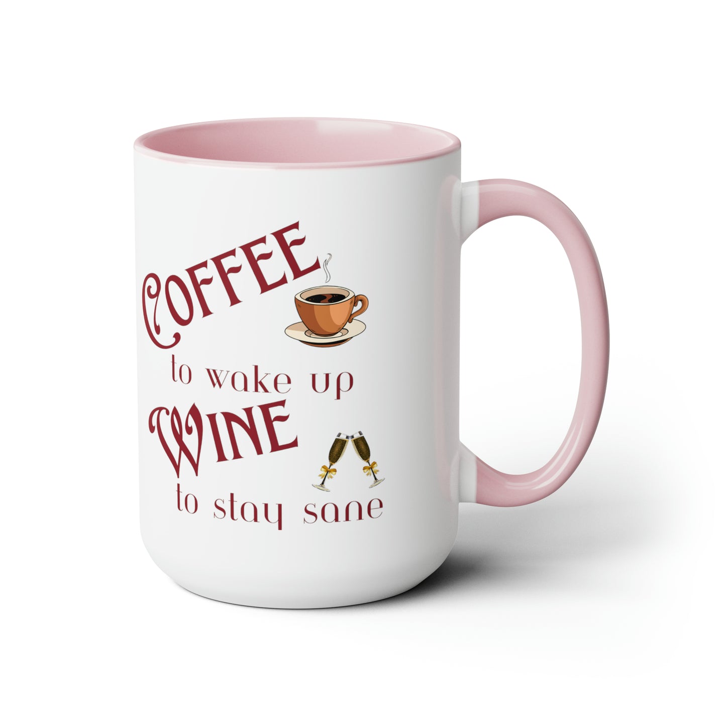 Two-Tone Coffee Mugs, 15oz