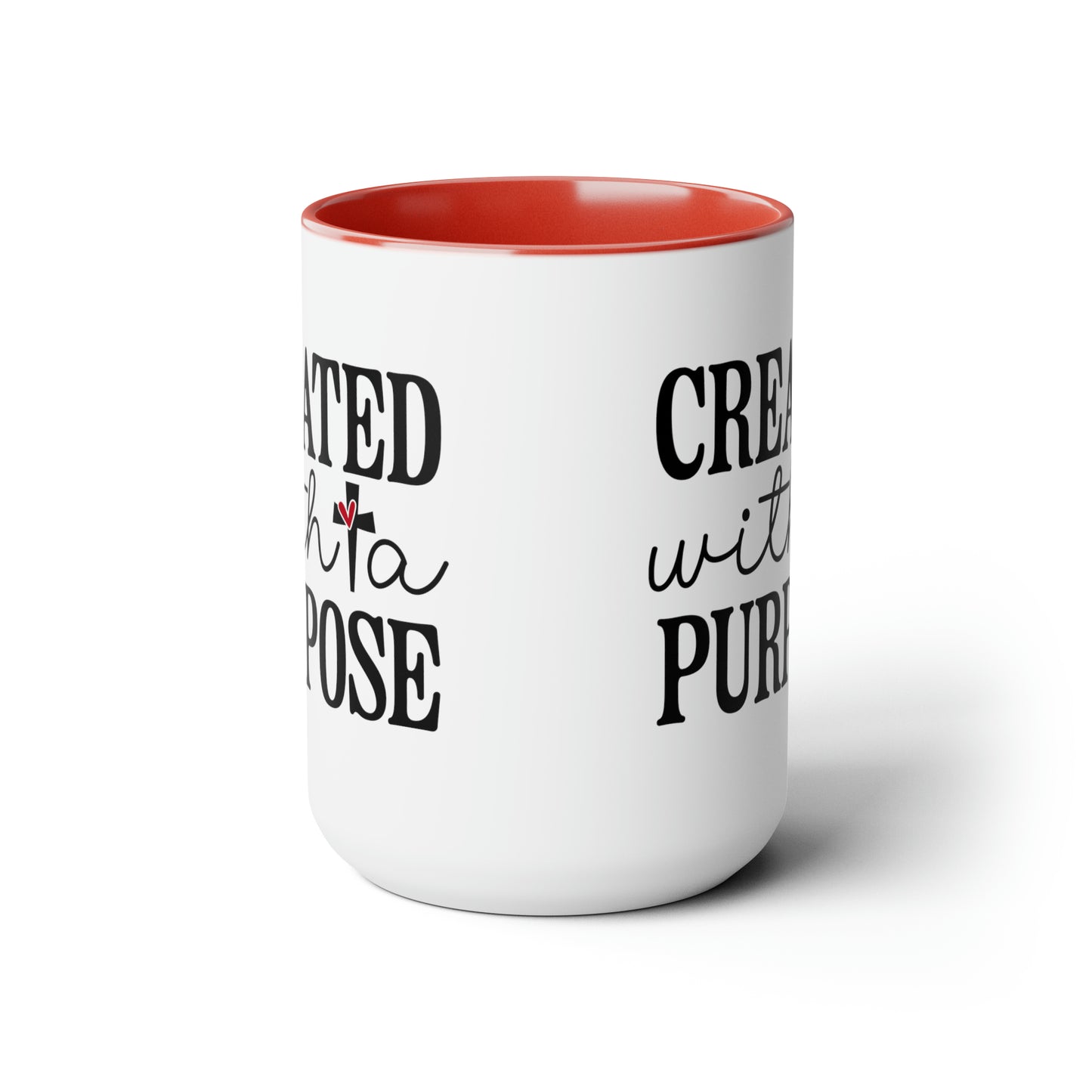 Two-Tone Coffee Mugs, 15oz