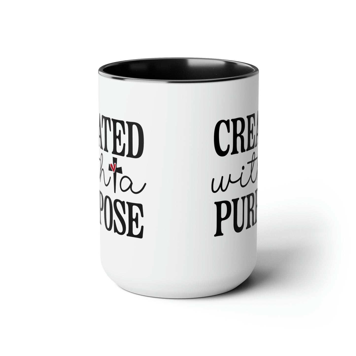 Two-Tone Coffee Mugs, 15oz