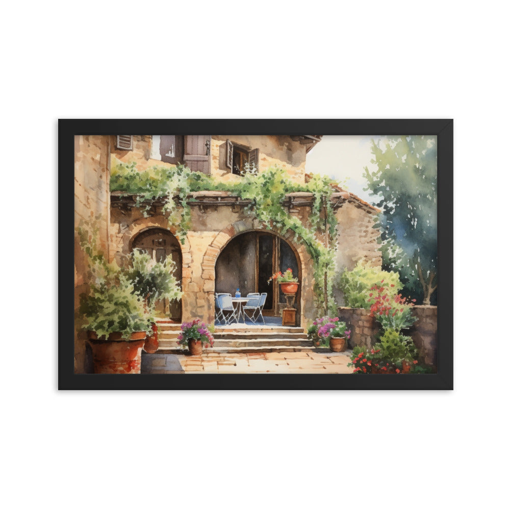 Framed photo paper poster