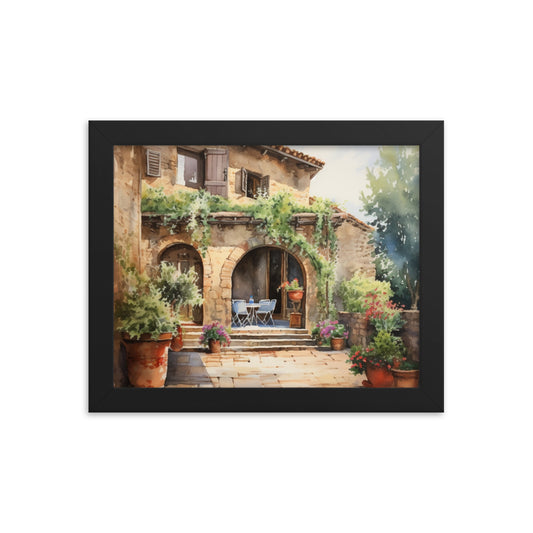 Framed photo paper poster